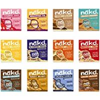 Nakd Fruit &amp- Nut Bars Mixed Case (48 Bars 12 Flavours Original)